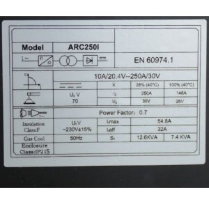 Máy hàn Jasic ARC 250i – 220V